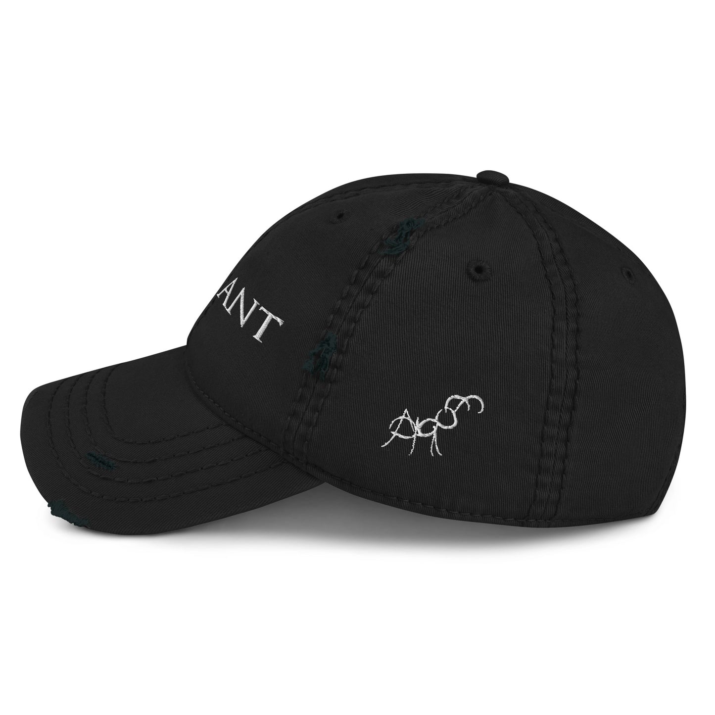 Embroidered Distressed Dad Hat